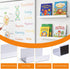 HANLANXUE 2 Pack 17 Inch 11lb Magnetic Book Shelf with Pen Holder, Acrylic Reusable Display Panel Book Display