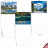 The Best Card Company - 20 Landscape Nature Note Cards Blank (4 x 5.12 Inch) - 10 Designs, 2 Each, Reflections