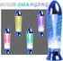 YAKii 10.5" Tornado Lamp, LED Color Changing Tornado Maker Science Toy, Battery/USB Operated (Blue)