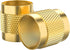 50 Pcs 1/4" Flare Cap, Round Brass with Neoprene O Ring Seal for Plumbing and HVAC