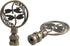 Runseaway 2PCS Dragonfly Design Lamp Finial, Antique Brass Lamp Shade Decoration Cap Knob,
