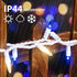 100 20FT Set, LAMPHOME Blue Clear Christmas String Lights, ct Incandescent Mini Fairy Lights UL Certified White Wire