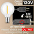 SEVSONSNZZ G40 Bulbs E12/C7 Bulbs Dimmable Bulbs 15 Pack Led Replacement Plastic Light Fits Waterproof Shatterproof