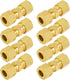 MuHize Compression Tube Fitting, Upgraded 3/16" High Pressure Compression Union, Pack of 8 for Industrial Use