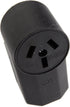 Forney 58499 Electrical Receptacle, Crowfoot Type, Wall Receptacle 50-Amp, 125/250-Volt, Black