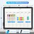 Whiteboard Calendar, 16" x 12" Double-Sided Magnetic Dry Erase Board for Wall, Kitchen, Planning, Memo