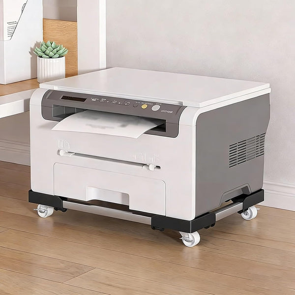 GCXNSKDQN Under Desk Printer cart1-Tier Mini Printer CartRolling Printer cart with Locking Casters