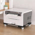 GCXNSKDQN Under Desk Printer cart1-Tier Mini Printer CartRolling Printer cart with Locking Casters