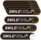 8PCS Smile You're On Camera Sticker for Car, Self Adhesive Waterproof Durable