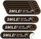 8PCS Smile You're On Camera Sticker for Car, Self Adhesive Waterproof Durable