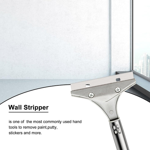 4 Inch Adhesive(Black,6 Mudder Razor Blade Scraper Tool Wallpaper Floor Tile Paint Removal Smoothing Scraper Tool
