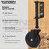 4" Heavy Duty Spring Loaded Gate Caster, Drag Gate Wheels with 360° Swivel for Wooden and Metal Gates