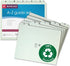 Smead Pressboard Guides, 1/5-Cut Tab (A-Z), Letter Size, Gray/Green, Set of 25