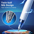 WRITECH Retractable Gel Ink Pens, 0.7mm Medium Point, Multicolor with Refills, No Smear Silent Click, 3ct