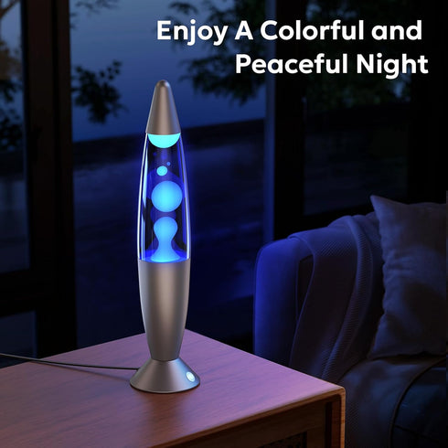 13.5 Inch 17 Small Liquid Motion Lamp Color Color Changing Lamp Blue Pink Red Green Purple LED Table Lamp Night Light