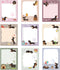 Sabary 9 Pads Sticky Notes - 3.15 x 3.94 Inches Cute Self-Sticky Note Pads, Colored Adhesive Notepad for Memo Reminder,