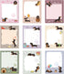 Sabary 9 Pads Sticky Notes - 3.15 x 3.94 Inches Cute Self-Sticky Note Pads, Colored Adhesive Notepad for Memo Reminder,