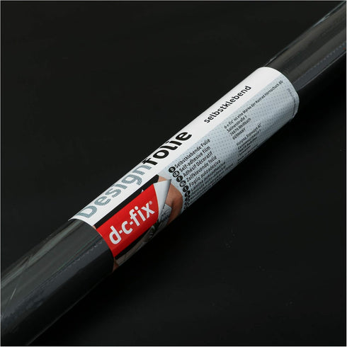 d-c-fix Peel and Stick Contact Paper - Black Matt Plain Look Self-Adhesive Vinyl for Kitchen, Waterproof Decorative