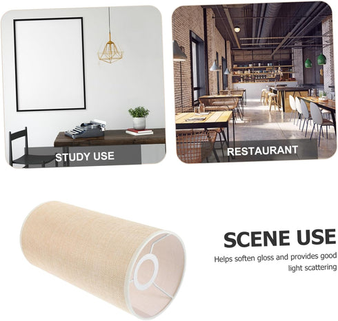 DOITOOL Floor Lamp Shade Linen Lampshade Natural Light Diffuser for Table and Floor Lamps Easy to Clean Decor Accessory