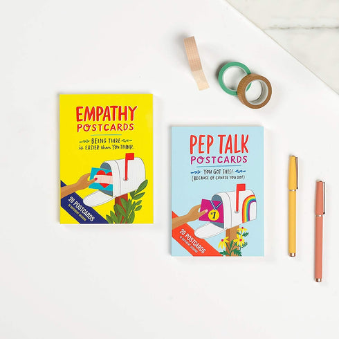 Em & Friends Empathy Postcard Book - 20 Postcards (2 Each of 10 Styles), 5 x 7-inches
