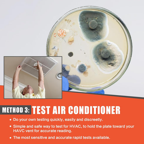 Revanak 10 Mold Testing Kit for Home Air Quality - Test Room, DIY Home Mold Detector Kit, Home Air & Surface, HVAC