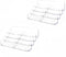 Clear Plastic Business Card Holder, 8 Pocket Acrylic Organizer for Desk, 4 Tier Business Cards Display for Office