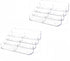 Clear Plastic Business Card Holder, 8 Pocket Acrylic Organizer for Desk, 4 Tier Business Cards Display for Office