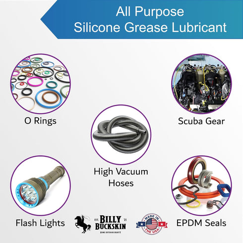 4 Oz. XL Tube Silicone-Whiz Grease, Food Grade Lubricant for O-Rings, Gasket, Mixer, Extends Life of Kitchen Equipment