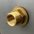 Brass Water Tank Connector - Bulkhead Tank Fitting 1/2" Female 3/4" GHT Male (2 Pack)