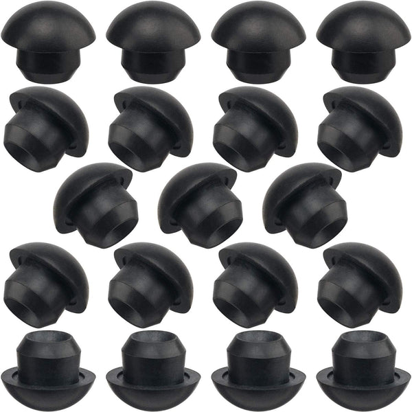 ANCIRS 50 Pack 8mm Floor Bottle Jack Plugs, Black Rubber Hydraulic Filler Bung for Oil Reservoir
