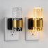 UnbamGlow Manual Off Slider Night Lights (2-Pack), Luxury Gold Aluminum Bubble Acrylic, Dimmable