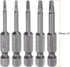 10pcs TA1.8-TA3.0 Triangle Screwdriver Bit 1/4" Hex Shank 2" Length Magnetic Tri-angle Screw Driver Power Tool by HARFINGTON