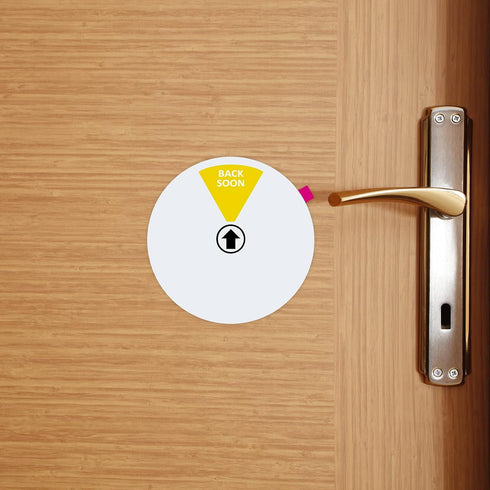 Office Door Sign - Do Not Disturb, Come in Welcome, Out of Office, in a Meeting, Back Soon, Working Remotely (6 Inch,