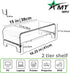 5.7 Inch AMT Acrylic Monitor Stand and Laptop Riser with Keyboard Cover, Clear Desktop Shelf for Office and Home