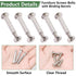 130PCS M4 (65Set) Furniture Joint Connector Bolt & Cap Nut Kit, Furniture Screw Bolts Cabinet Panel Connector Binding