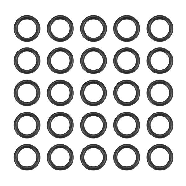 MECCANIXITY Nitrile Rubber O Ring, 0.59" OD, 0.39" ID, 0.1" Width, Black, Pack of 25 for Faucet Plumbing