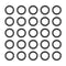 MECCANIXITY Nitrile Rubber O Ring, 0.59" OD, 0.39" ID, 0.1" Width, Black, Pack of 25 for Faucet Plumbing