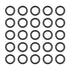 MECCANIXITY Nitrile Rubber O Ring, 0.59" OD, 0.39" ID, 0.1" Width, Black, Pack of 25 for Faucet Plumbing