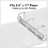 Universal 20748 White Slant-Ring Economy View Binder, 3-Inch Capacity