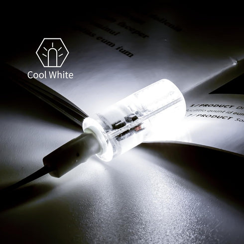 G8 Bulb 6500K 1.5W 110lm 15W 120V, Non-Dimmable, 20000 (6 Pack) I-SHUNFA LED Cool White, Replacement for Halogen, AC