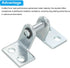 PATIKIL Air Cylinder Connecting Pneumatic Rod Splint Mounting Bracket, 6 Pack for 16mm Cylinder Dia.