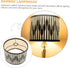 LABRIMP Geometric Pattern Bamboo Lampshade Replacement Stylish Light Cover for Home Unique Lamp Accessory for Warm