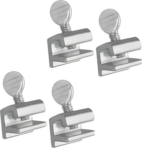 4 Pack Sliding Window Locks Adjustable Aluminum No-Drill Security Locks for Sliding Windows & Doors