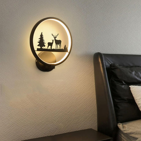 SAXAYWWD dimming) Wall Sconces LED Bedside Lamp Living Room Bedroom Staircase Aisle Background Wall