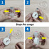 Small Portable Tape Dispenser, Transparent Refillable Hand Dispenser for Adhesive Tape Office Home (Random Color)