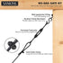 SANKINS Anti-Sag Gate Kits for Wooden Fence, Black Support Cable Kit for Outdoor Repair