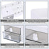Desk Organizer with 2 Drawers, 7 Compartments & Top Tray for Makeup, Bathroom, Cute Home Organization (White)