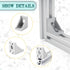 30 Set Silver 2020 Series Aluminum Extrusion Profile Connector, Includes Wrench and Corner Brackets