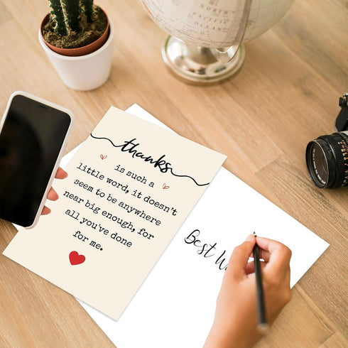 Beixian Sweet Thank You Card for Love People, Thank You Cards With Envelope for Him Her, Funny Thank You Cards Gifts