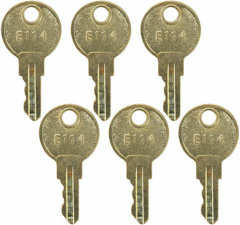 6PCS E114 E-114 Paper Towel Dispenser Keys for Toilet Paper Dispenser Toilet Tissue Dispensers & Soap Key Bob